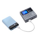 Terminal de pointage avec lecteur d'empreintes digitales et RFID Capacité 1000 utilisateurs Écran 1,8 pouce USB Gris Pour l'enregistrement 5