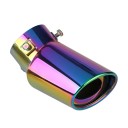 Terminale di scarico 13,3 cm Curvo Inlet 6,3 cm Outlet 8,2 cm Copertura metallica universale in acciaio inossidabile per auto 4