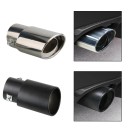 Terminale di scarico 14,5 cm Inlet dritto 6,3 cm Outlet 7,8 cm Copertura metallica universale in acciaio inossidabile per auto 1