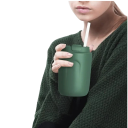 Termo copo para café com tampa fechável e sistema de segurança contra derrames 220 ml mini copo térmico 11,5 × 7 cm vermelho copo de viagem para café 9