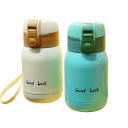 Termo de acero inoxidable de 200 ml. Aislamiento al vacío de doble pared. Botella térmica pequeña para bebidas frías y calientes. Termo de viaje compacto con tapa a prueba de fugas. 2