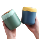 Termo de acero inoxidable para alimentos, 530 ml, aislante para sopa, fiambrera de 10,5 x 12 cm, tapa hermética, compacto y hermético. 2