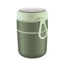 Termo de acero inoxidable para alimentos, 710 ml, lonchera térmica, 10,7 x 15,3 cm, recipiente para sopa, tapa hermética y compacta. 9