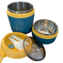 Termo de acero inoxidable para alimentos, 710 ml, lonchera térmica, 10,7 x 15,3 cm, recipiente para sopa, tapa hermética y compacta. 4