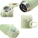 Termo de viaje con tapa a presión 500 ml acero inoxidable diseño degradado botella portátil para bebidas en el trabajo y de viaje 7