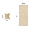 Termo deka do spacáku velikost M 150 x 70 cm Sbalená 35 x 30 cm Nylon Prošívané komory Lehká a teplá Khaki Na kempink a turistiku 2