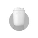 Termo kahvimuki suljettavalla kannella ja roiskesuoja 220 ml mini termohrnkki 11,5 × 7 cm punainen matkakuppi kahville 4