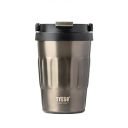 Termo-mok beker 400 ml van 304 roestvrij staal met vacuümverzegeling en praktische drinkopening, reisbeker voor koffie en thee 2