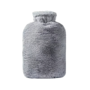 Termoforo de felpa calefactable 2 l 2000 ml Calentador de abdomen de gran capacidad Funda suave Agua caliente Alivio para calambres y frío 8