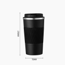 Termohrnček nerezový 510ml 17 x 7 cm Vakuovo izolovaný cestovný hrnček na kávu a čaj Dvojitá stena Tepelná izolácia Viečko 3