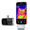 Termokamera GW192A Infračervené felbontás 192x192 USB-C plug-and-play Ezüst Házi ellenőrzéshez és Android, valamint iPhone 15/16/17 telefonokhoz 2