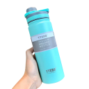 Termokande i rustfrit stål 750 ml Dobbeltvægget vakuumisolering Holdbar termoflaske til varme og kolde drikke Rejsetermokande med lækagesikkert låg Ergonomisk design 7