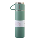 Termokande med krus 500 ml Rustfri termokande 23,9 × 6,6 cm Varmeisolering 6–12 timer Krus 6,6 × 5,9 cm Rejsetermokande til drikkevarer 2