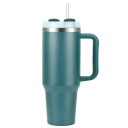 Termokande med sugerør og hank 1200 ml Rustfrit stål Dobbeltvægget termokande Stor termokrus Ergonomisk håndtag Lækagesikkert låg Isoleret flaske 11