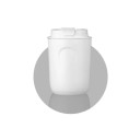 Termokrus til kaffe med lukket låg og spildsikring 220 ml mini termokrus 11,5 × 7 cm rød rejsekop til kaffe 4