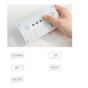 Termometr cyfrowy z higrometrem i budzikiem 13 x 7 cm Wyświetlacz LCD Tworzywo ABS Pomiar wewnętrznej temperatury i wilgotności Powtarzający 4