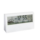 Termómetro digital com higrómetro e despertador 13 x 7 cm ecrã LCD plástico ABS Medição interna de temperatura e humidade Despertar repetido 1