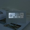 Termómetro digital com higrómetro e despertador 13 x 7 cm ecrã LCD plástico ABS Medição interna de temperatura e humidade Despertar repetido 3