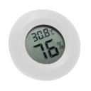 Termómetro e higrómetro digital a color, diámetro 45 mm, pantalla LCD con batería, diseño compacto para cajas, precisión, monitoreo 3