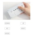 Termometru digital cu higrometru și ceas deșteptător, afișaj LCD 13 x 7 cm, plastic ABS, măsurare temperatură și umiditate internă, alarmă repetată 2