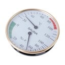 Termometru și higrometru pentru saună 10x3 cm Contor analog de temperatură și umiditate Termohigrometru din lemn Indicator precis de climă 1