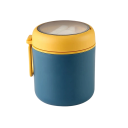 Termos de comida em aço inoxidável 530 ml Caixa de sopa isolada para almoço 10,5x12 cm Tampa vedante Recipiente à prova de vazamentos e compacto 1