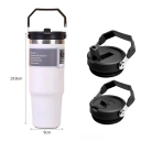 Termos din inox 890 ml 7 x 30 cm Sticlă de băut izolată prin vid Termos de călătorie pentru apă Cafea Ceai Outdoor Turism 2