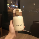 Termoska em aço inoxidável 200 ml 6 x 13 cm Pequena termoska de viagem isolada a vácuo para café e chá Termoska portátil para o trabalho e escola 3