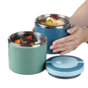 Termoska para alimentos em aço inoxidável 630 ml Caixa de almoço isolada 11,8x11 cm Termos para sopa Mantém a comida quente para o trabalho e a escola 7