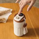 Termosmuki 450 ml digitaalisella lämpötilanäytöllä Juomatermos 316 ruostumatonta terästä 6 x 18 cm Matkamuki juomareiällä 4