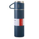 Termospullo mukilla 500 ml Ruostumaton termospullo 23,9 × 6,6 cm Lämpöeristys 6–12 tuntia Mukin koko 6,6 × 5,9 cm Matkatermos juomille 9