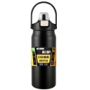 Termospullo pillillä 1200 ml Ruostumatonta terästä Kaksiseinäinen termospullo kylmille ja kuumille juomille Eristetty pullo pillillä Vedenpitävä korkki Matkatermospullo 2
