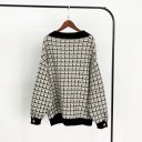 Ternet sweater med knapper til kvinder 1