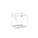 Terrario acrílico para reptiles 10 x 10 x 10 cm Caja de cría para tarántulas, arañas, escorpiones y reptiles con orificios de ventilación 1