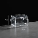 Terrarium en acrylique pour reptiles 10 x 8 x 7 cm Mini boîte d'élevage pour tarentules, araignées, scorpions et reptiles avec des ouvertures 2
