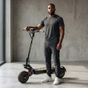 Terrein elektrische step OOTD T10 voor volwassenen Vouwbaar 900 W Batterij 48 V 13,5 Ah 50 km/h Actieradius 45–60 km Wielen 11 inch Zwart-geel 5