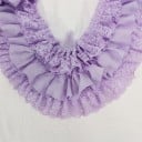 Țesătură din șifon plisată triplă cu broderie 91 cm lățime 10 cm Dantelă decorativă cu volane pentru cusut decorarea îmbrăcămintei 6