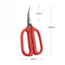 Tesouras para revestimento de borracha para raquete de ténis de mesa 12 x 6,8 cm Aço carbono ABS Lâminas curvadas 3,4 cm Corte preciso Acessórios 2
