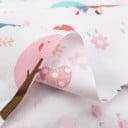 Tessuto in cotone per cucire mascherine per bambini Motiv Cappuccetto Rosso e lupo Sfondo bianco con stampa colorata Pezzo 50 x 80 cm 100% cotone 5