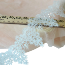 Tessuto in pizzo floreale 91 cm di larghezza 6 cm Pizzo decorativo in poliestere con motivo floreale per cucire decorazioni per abbigliamento decorazioni tessili 3