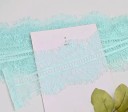 Tessuto in pizzo ricamato larghezza 9,5 cm lunghezza 3 m Pizzo decorativo in poliestere per cucire abbigliamento decorazioni nuziali 13
