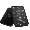 Testa doccia a pioggia girevole 30 x 21 cm 360° testa ad alta pressione in ABS con grande flusso accessori per il bagno 5