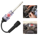 Tester accensione candele 2 pz con spia rossa Lunghezza 287 mm Punta nichelata e involucro trasparente Nero Per la diagnosi di motori a benzina 2