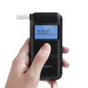 Tester de álcool digital para medir o álcool no hálito Sensor semicondutor Display LCD retroiluminado Sinal sonoro 5 bicos Alimentação 3x AAA Preto 3