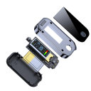 Tester de alcool portabil 3,08 x 1,3 x 5,7 cm ecran LCD analizator de respirație pentru utilizare acasă încărcare USB-C cu posibilitate de prindere pe chei 2