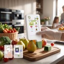 Tester de nitratos e radiação ECO 6T para frutas, legumes, carne, peixe e água, portátil, ecrã tátil, Bluetooth, branco, segurança alimentar 5
