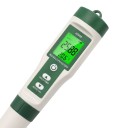 Tester kvality vody 10v1 pH metr, EC, TDS, ORP, H2, slanost, rezistivita, teplota, LCD podsvícení, bílo-zelený, pro akvária a bazény 4