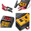 Tester relæ autobatteri ANENG RT01 digital 4 og 5 pin detektor spænding 11 V til 25 V med LED-indikator sort til biler og lastbiler 4