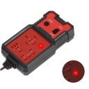 Tester relé autobaterie CNBJ-707 automobilový 4 a 5 pinový s LED indikací a krokosvorkami 12 V červeno-černý na kontrolu relé vozidla 5
