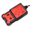 Tester relé autobaterie CNBJ-707 automobilový 4 a 5 pinový s LED indikací a krokosvorkami 12 V červeno-černý na kontrolu relé vozidla 3